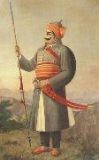 Raja Ravi Varma Maharana Prathap Singh oil painting